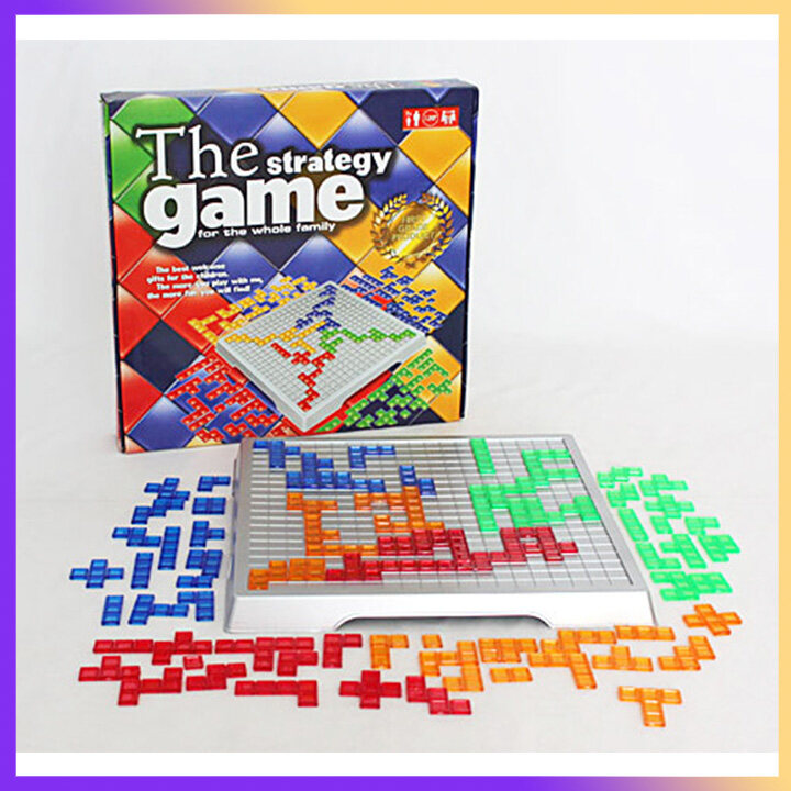 Travel Blokus Strategy Game for Kids & Family | Board Game for 2-4 Players with 4 Color Pcs| Fun Traditional Parent-child Games | Gift for Ages 6+ Boys and Girls