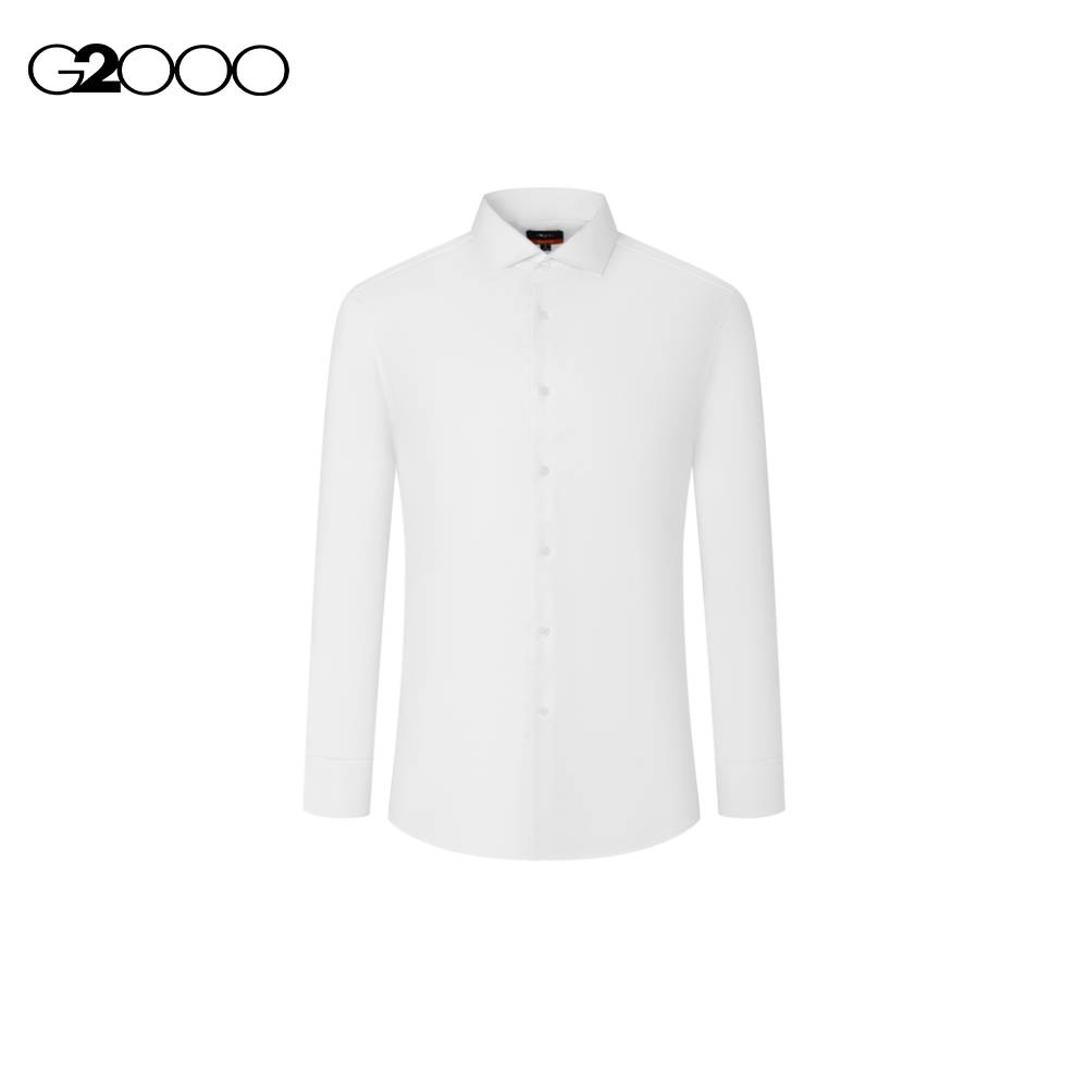 G2000 Men Eason Easy Care Stretch Long Sleeve Woven Shirt